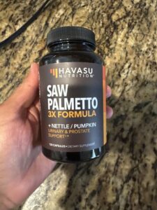 Amazon same product Saw Palmetto Supplement with Stinging Nettle and Pumpkin Seed Extract - Advanced 3X Formula - DHT Blocker Urinary Health and Prostate Support for Mens Health photo review