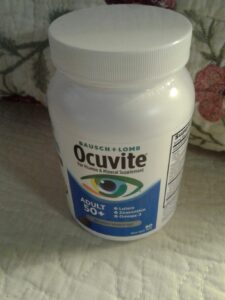 Amazon same product Ocuvite 50+ Eye Vitamin & Mineral Supplement, Multivitamin for Vision & Ocular Health with Omega-3, Zinc, Vitamins C & E, Lutein & Zeaxanthin, Zinc Supplements for Women and Men photo review