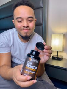 Amazon same product Saw Palmetto Supplement with Stinging Nettle and Pumpkin Seed Extract - Advanced 3X Formula - DHT Blocker Urinary Health and Prostate Support for Mens Health photo review