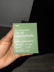 Amazon same product Seed DS-01 Daily Synbiotic - Prebiotic and Probiotic for Women & Men - Digestive Health, Gut Health, Immune Support, Bloating & Constipation Relief - Vegan & Shelf-Stable - 60 Capsules (30-Day Supply) photo review