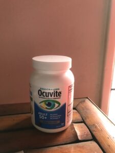 Amazon same product Ocuvite 50+ Eye Vitamin & Mineral Supplement, Multivitamin for Vision & Ocular Health with Omega-3, Zinc, Vitamins C & E, Lutein & Zeaxanthin, Zinc Supplements for Women and Men photo review