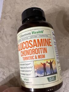 Amazon same product Glucosamine Chondroitin MSM – Joint Support Supplement for Women and Men with Glucosamine Sulfate 1500 mg, Chondroitin and MSM – for Cartilage, Joint Health and Flexibility – 90 Capsules photo review