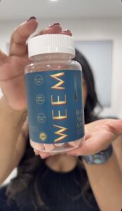 Amazon same product WEEM Hair Skin and Nails Gummies - Supports Healthy Hair - Vegan biotin Vitamins for Women & Men Supports Faster Hair Growth, Stronger Nails, Healthy Skin, Extra Strength photo review