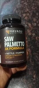 Amazon same product Saw Palmetto Supplement with Stinging Nettle and Pumpkin Seed Extract - Advanced 3X Formula - DHT Blocker Urinary Health and Prostate Support for Mens Health photo review