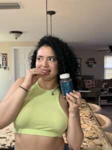 Amazon same product WEEM Hair Skin and Nails Gummies - Supports Healthy Hair - Vegan biotin Vitamins for Women & Men Supports Faster Hair Growth, Stronger Nails, Healthy Skin, Extra Strength photo review