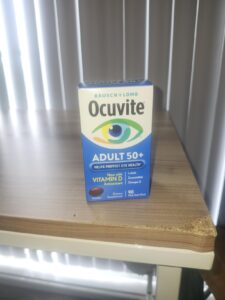 Amazon same product Ocuvite 50+ Eye Vitamin & Mineral Supplement, Multivitamin for Vision & Ocular Health with Omega-3, Zinc, Vitamins C & E, Lutein & Zeaxanthin, Zinc Supplements for Women and Men photo review