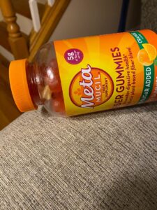 Amazon same product Metamucil Adult Dietary Fiber Gummies, Sugar-Free Orange Flavor, 5g Prebiotic Plant Fiber Supplement Blend, 120 count photo review