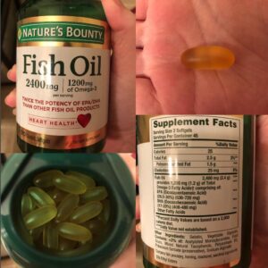 Amazon same product Nature's Bounty Odorless Fish Oil, 1200mg Omega-3 per Serving Including EPA & DHA, Supports Heart Health, Purified to Eliminate Mercury, Coated Softgels, Gluten Free, No Shellfish, 90 Ct photo review