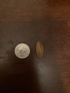 Amazon same product Nature's Bounty Odorless Fish Oil, 1200mg Omega-3 per Serving Including EPA & DHA, Supports Heart Health, Purified to Eliminate Mercury, Coated Softgels, Gluten Free, No Shellfish, 90 Ct photo review