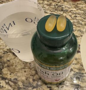 Amazon same product Nature's Bounty Odorless Fish Oil, 1200mg Omega-3 per Serving Including EPA & DHA, Supports Heart Health, Purified to Eliminate Mercury, Coated Softgels, Gluten Free, No Shellfish, 90 Ct photo review