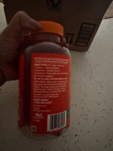 Amazon same product Metamucil Adult Dietary Fiber Gummies, Sugar-Free Orange Flavor, 5g Prebiotic Plant Fiber Supplement Blend, 120 count photo review