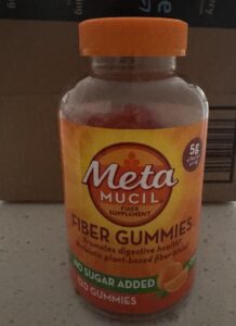 Amazon same product Metamucil Adult Dietary Fiber Gummies, Sugar-Free Orange Flavor, 5g Prebiotic Plant Fiber Supplement Blend, 120 count photo review