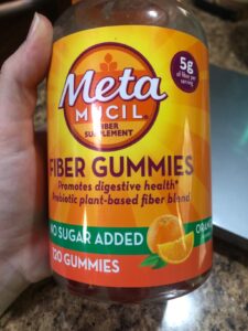 Amazon same product Metamucil Adult Dietary Fiber Gummies, Sugar-Free Orange Flavor, 5g Prebiotic Plant Fiber Supplement Blend, 120 count photo review