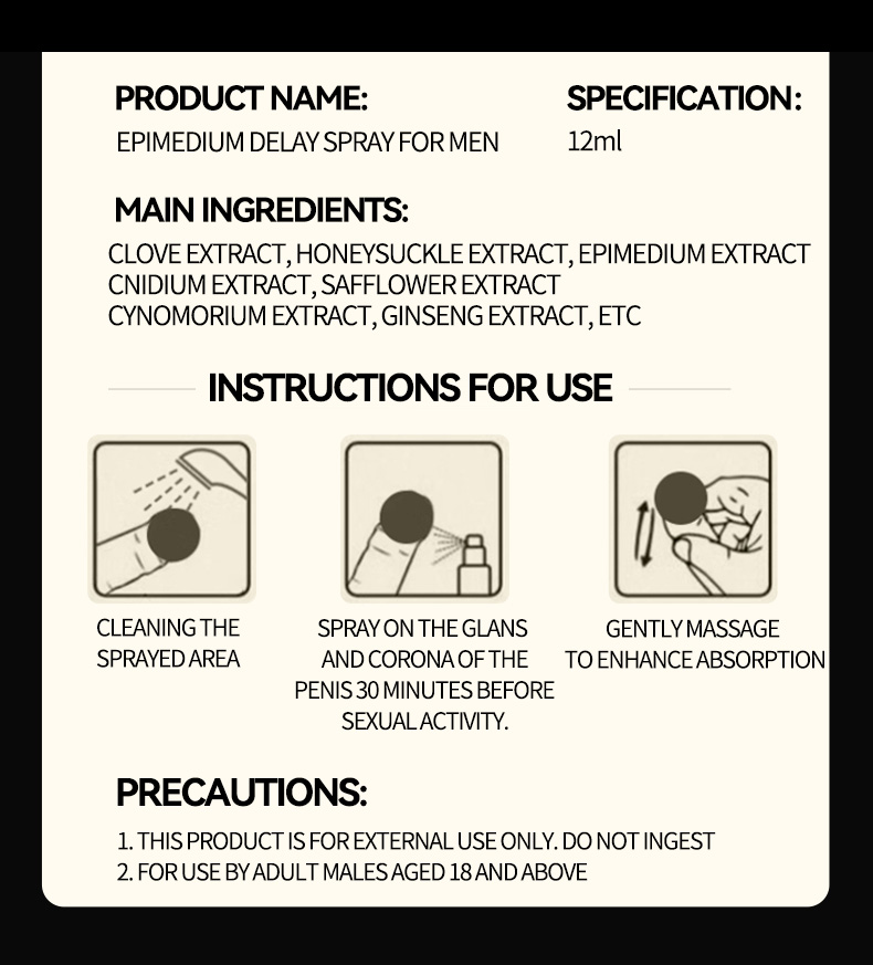 Men's delay spray for private parts, with a gentle herbal formula. - Image 7