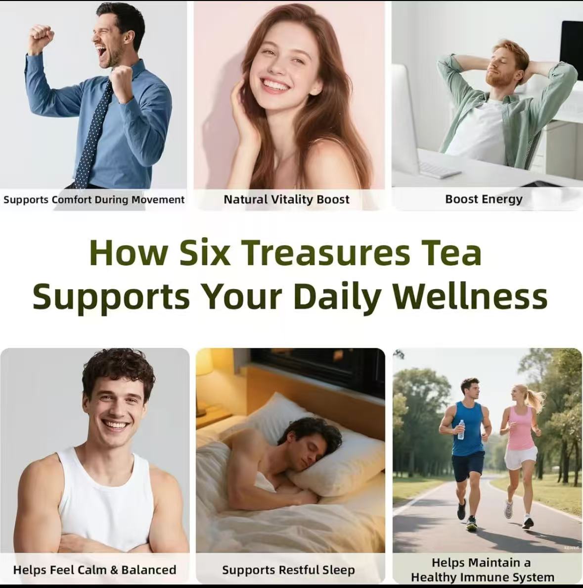 TikTok same product Ten Treasures Daily Health Tea Herbal Formula Source of Vitality Relieves Fatigue - Image 5