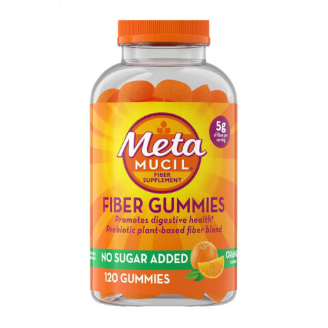 Amazon same product Metamucil Adult Dietary Fiber Gummies, Sugar-Free Orange Flavor, 5g Prebiotic Plant Fiber Supplement Blend, 120 count
