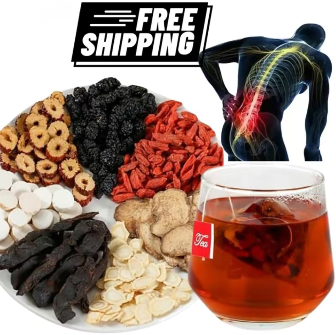 TikTok same product Ten Treasures Daily Health Tea Herbal Formula Source of Vitality Relieves Fatigue