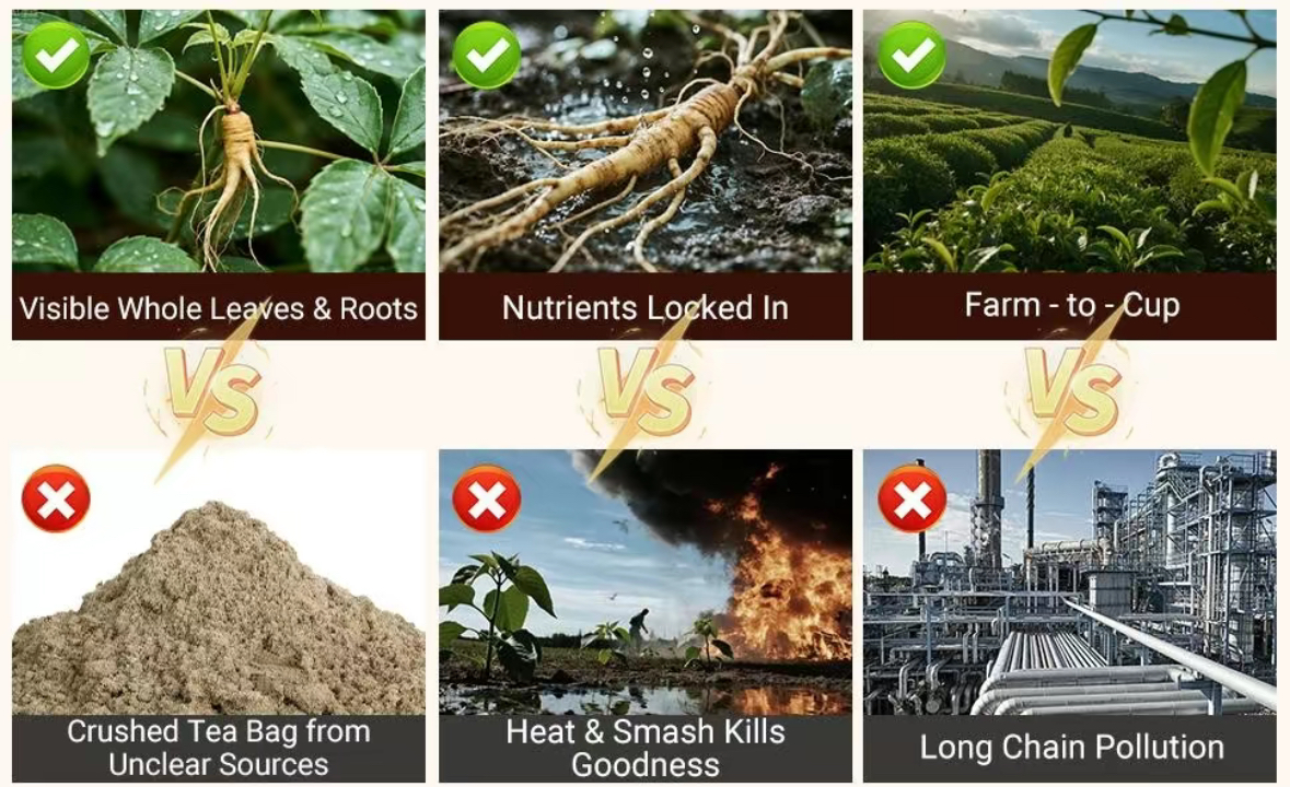 TikTok same product Ten Treasures Daily Health Tea Herbal Formula Source of Vitality Relieves Fatigue - Image 4